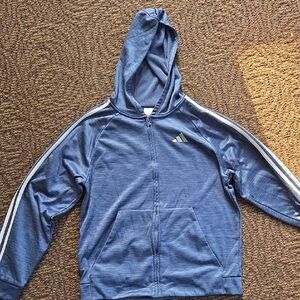 Adidas Kids Blue Zip-Up Hoodie